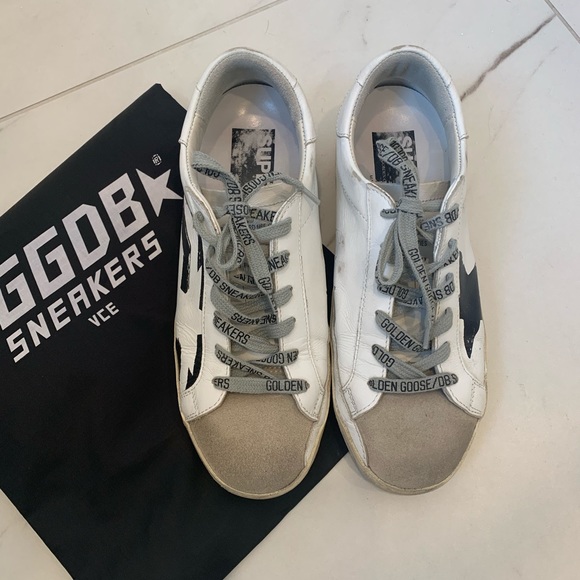 Golden Goose Shoes - Golden Goose White Flag Superstar sneakers.Size 37